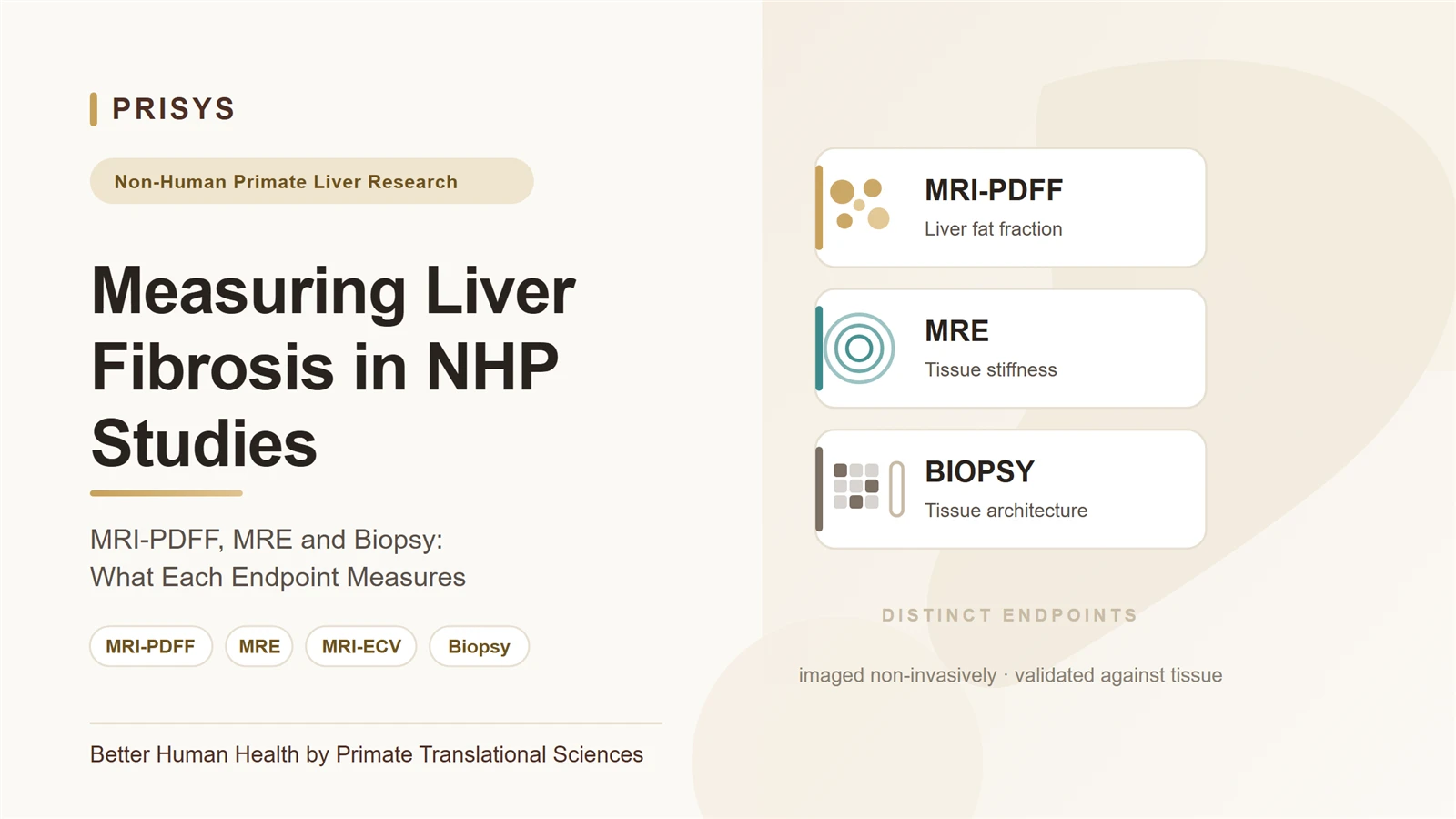Measuring LiverFibrosis in NHPStudies MRI-PDFF, MRE and Biopsy:What Each Endpoint Measures Measuring LiverFibrosis in NHPStudies MRI-PDFF, MRE and Biopsy:What Each Endpoint Measures